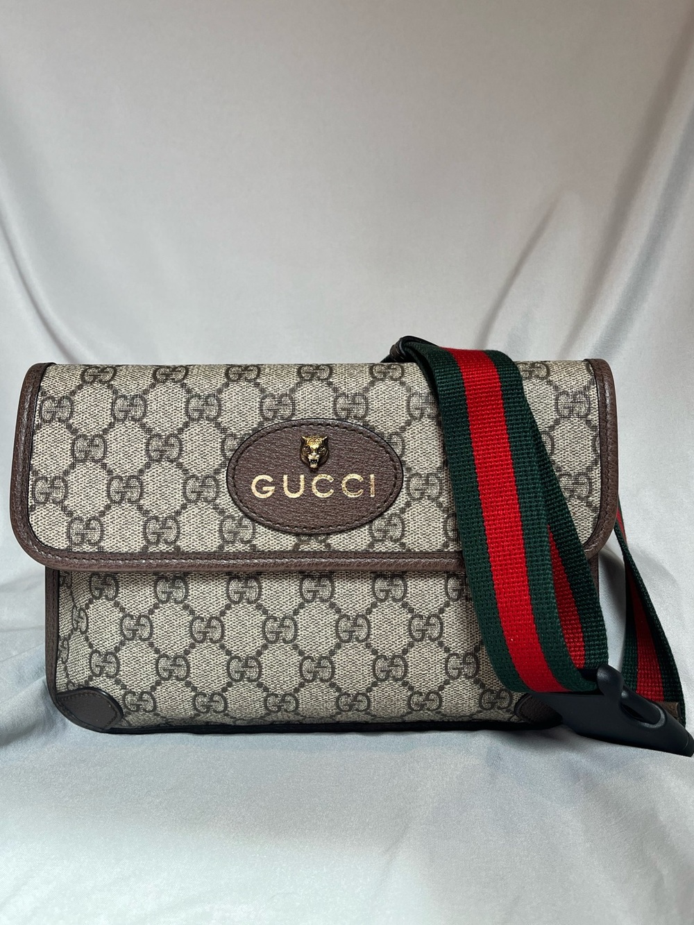 Gucci Neo Vintage GG Supreme Belt Bag Crossbody + Entrupy Auth